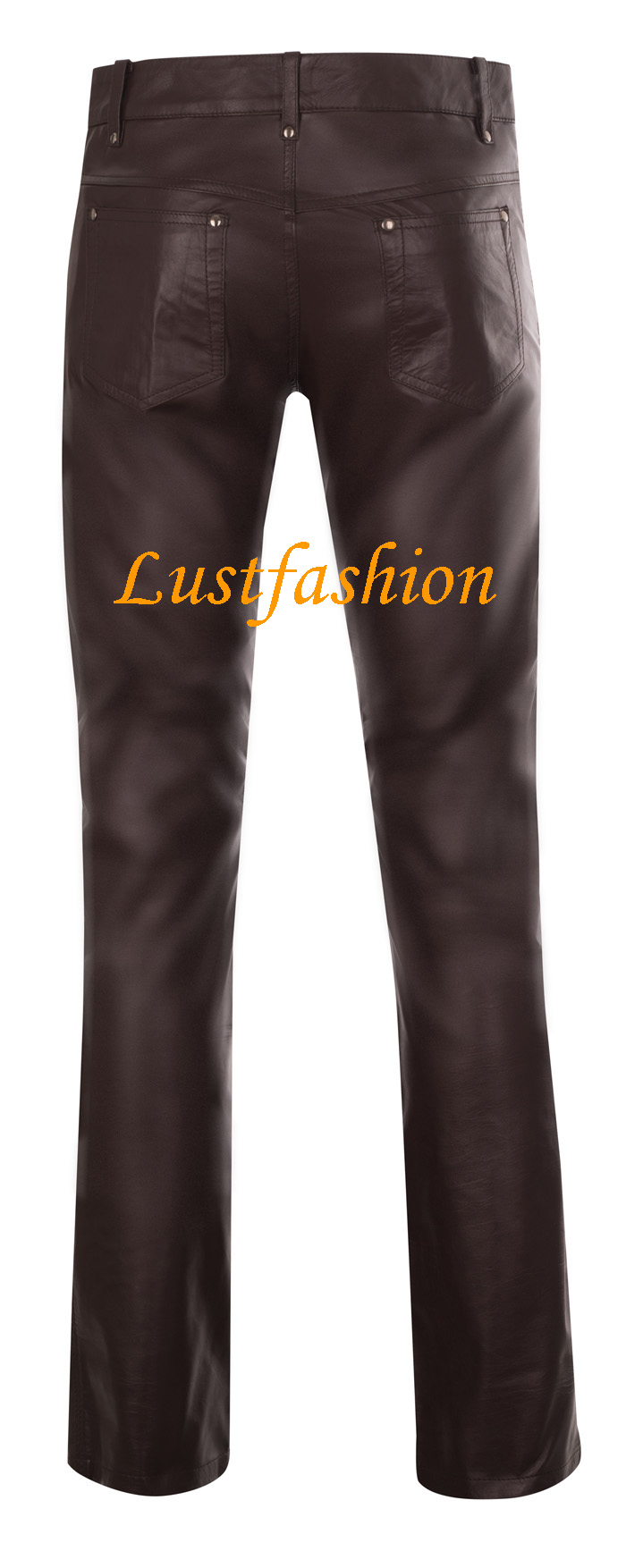 men`s leather pants new dark brown leather trousers NEW jeans