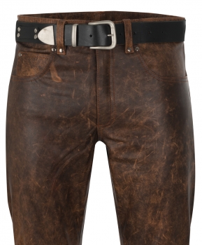 Leather trousers leather jeans antique