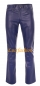 Preview: Leather trousers leather jeans dark blue