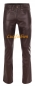 Preview: Leather trousers leather jeans dark brown