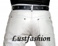 Preview: Leather trousers leather jeans white