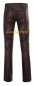 Preview: Leather trousers leather jeans dark brown