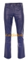 Preview: Lederhose Lederjeans dunkelblau W38 L32