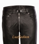 Preview: Leather jeans black with full zip W46 L32