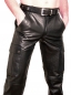 Preview: Cargo leather trousers black W34 L34