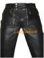 Preview: Leather jeans with lacing in different colors