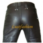 Preview: Leather trousers with rivets in different colors