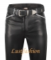 Preview: Design- Leather trousers with colored applications