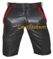 Preview: Design - Leather shorts with coloured applications