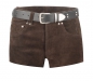 Preview: Shorts in suede leather, dark brown