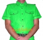 Preview: Leather shirt light green