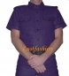 Preview: Leather shirt purple