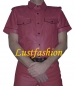 Preview: Leather shirt wine red