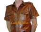 Preview: Leather shirt middle brown