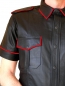 Preview: Leather shirt with coloured edgings in different colors