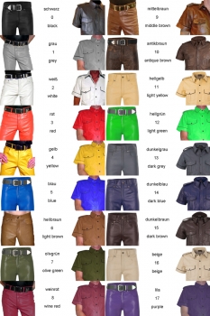Leder Chaps in verschiedenen Farben