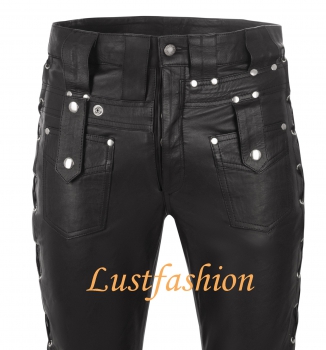 Design leather trousers black W34 L34