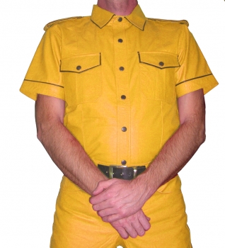 Lederhemd gelb