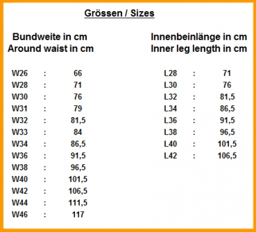 Lederhose perforiert schwarz W38 L32