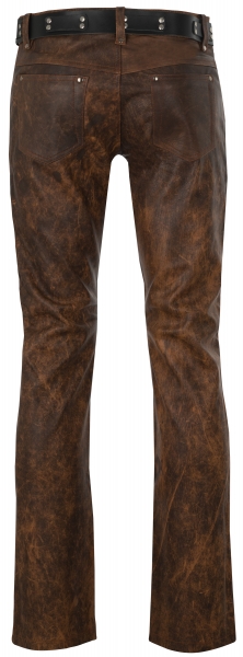 Leather trousers leather jeans antique