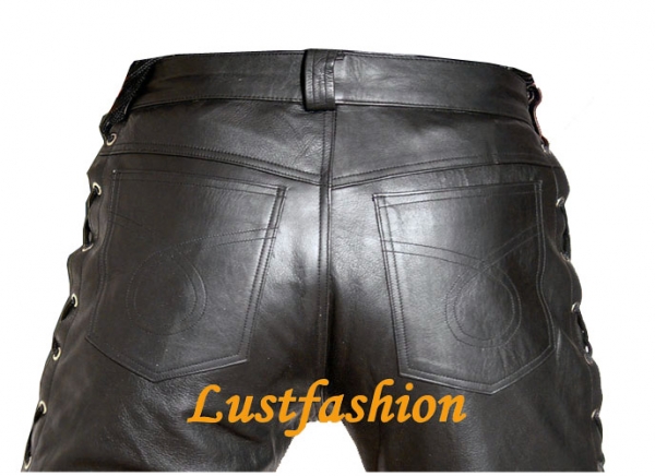 Lace up Leather trousers in different colors