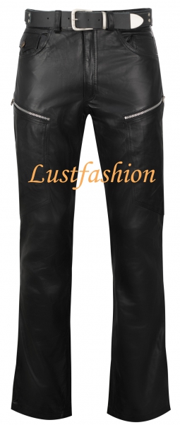 Design leather trousers in different colors