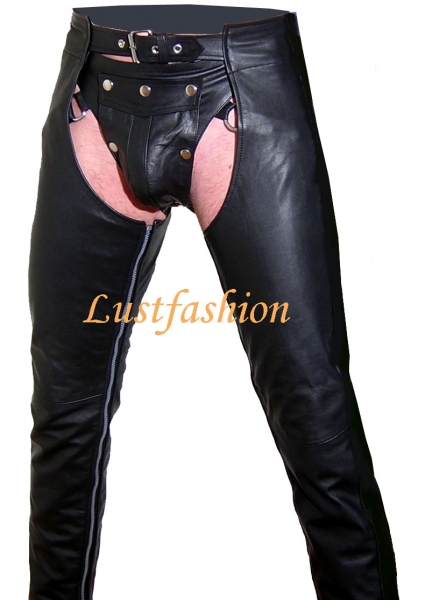 Leather chaps black W33 L34
