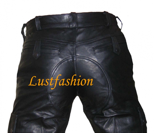 Cargo leather shorts in different colors