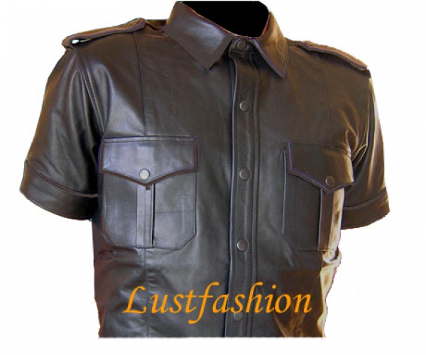 Leather shirt in different colors