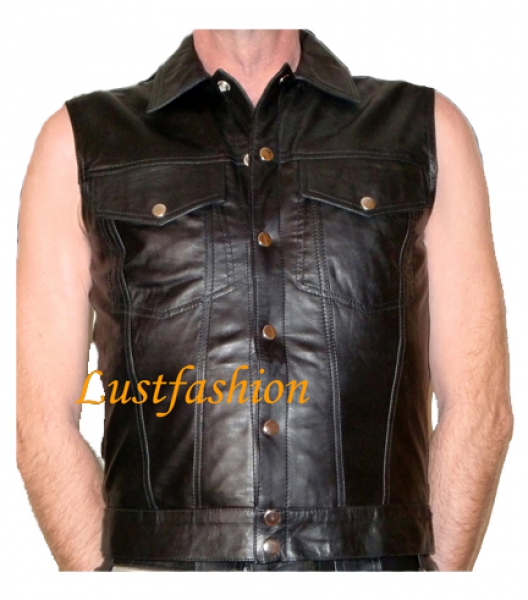 Leather Shirt Leather Shirt sleeveless in different colors