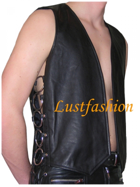 Leather vest in different colours